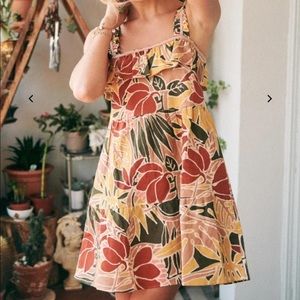 Sézane Filly Dress in Vicky Leaf Print